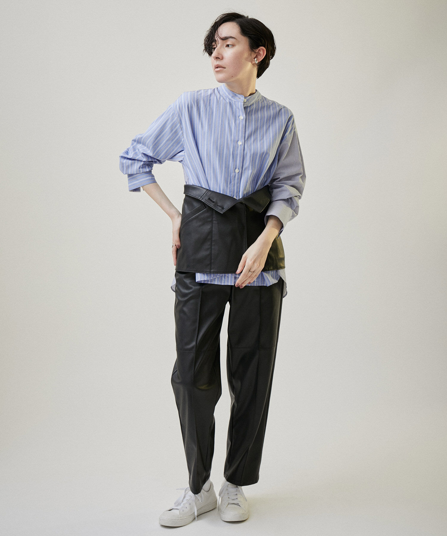 SALON adam et rope'「フェイクレザービスチェ【セットアップ対応】」|チューブトップ|