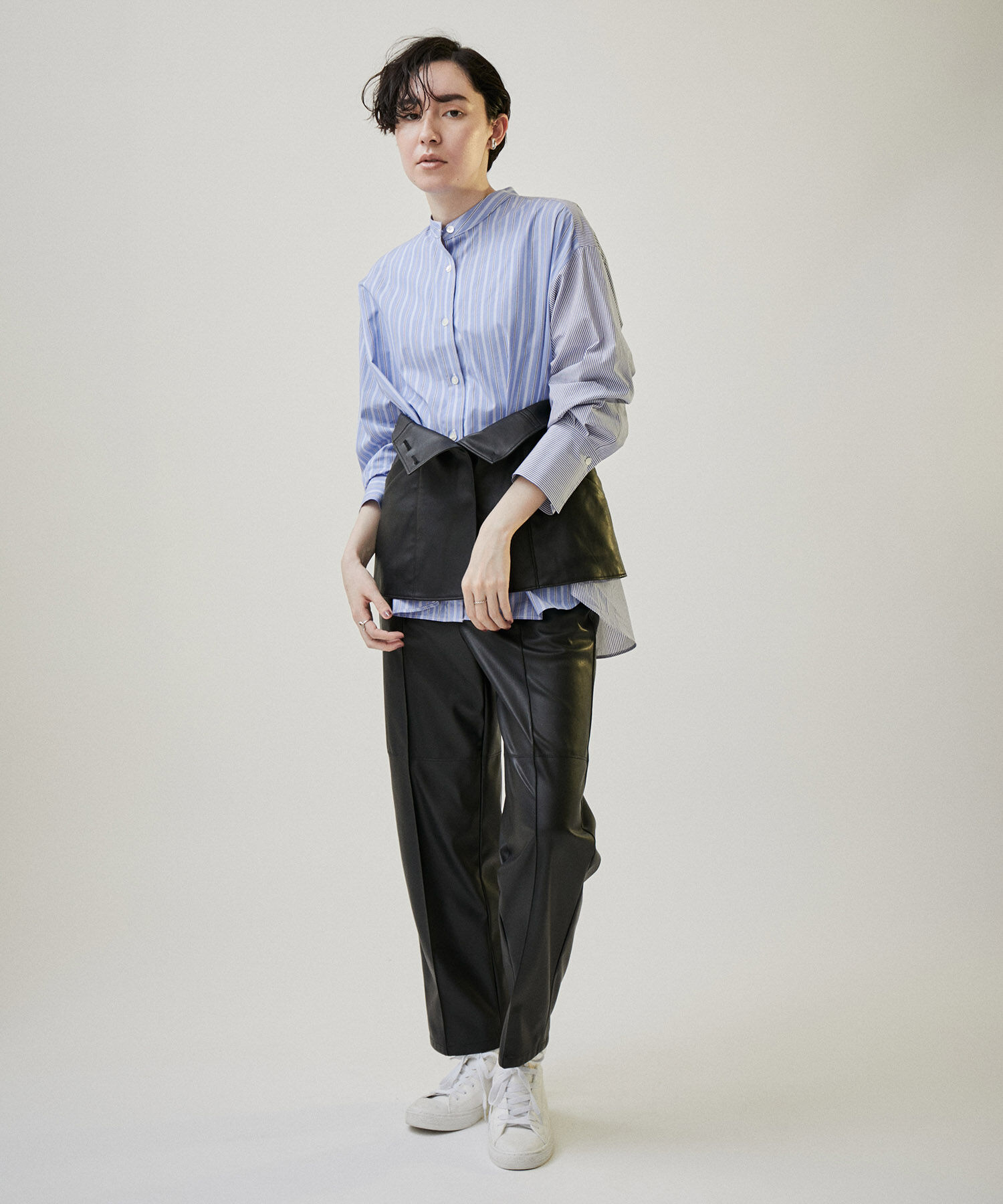 SALON adam et rope'「フェイクレザービスチェ【セットアップ対応】」|チューブトップ|