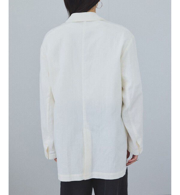 SALON adam et rope'「オーガニックコットンダブルガーゼジャケット［洗える］」|テーラードジャケット|