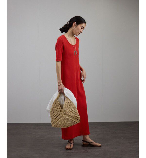 SALON adam et rope'「［UVケア］プリマベールファームリーリブワンピース」|ワンピース|