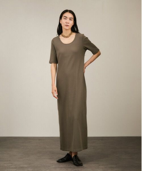 SALON adam et rope'「［UVケア］プリマベールファームリーリブワンピース」|ワンピース|