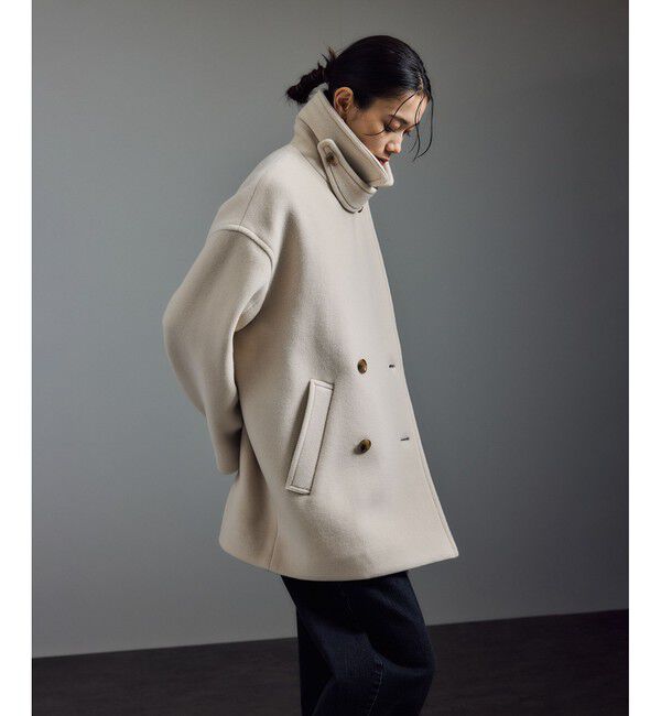 SALON adam et ropé　MANTECOウールPコート　ベージュ 追加＞【WEB限定】MANTECOウールPコート（SALON adam et rope