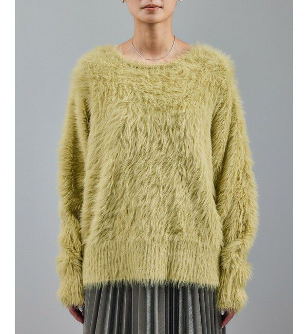 SALON adam et rope'「【WEB限定】ウォッシャブル前後2WAYシャギーニットプルオーバー」|ニット・セーター|