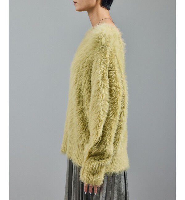 SALON adam et rope'「【WEB限定】ウォッシャブル前後2WAYシャギーニットプルオーバー」|ニット・セーター|