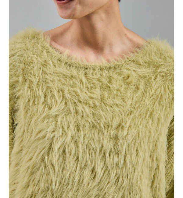 SALON adam et rope'「【WEB限定】ウォッシャブル前後2WAYシャギーニットプルオーバー」|ニット・セーター|