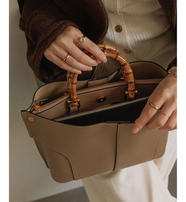 ROPE「【E'POR】BAMBOO BAG Medium【超軽量】」|ハンドバッグ|