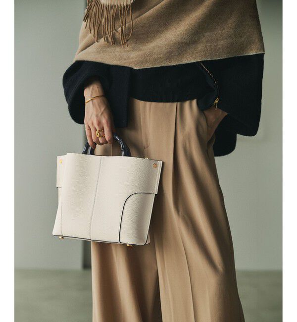 ROPE「【E'POR】BAMBOO BAG Medium【超軽量】」|ハンドバッグ|オフホワイト(15)