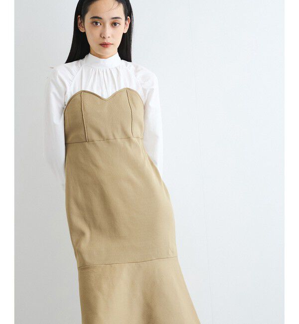 VIS「【VIS DRESS】バックリボンドッキングマーメイドワンピース」|ワンピース|