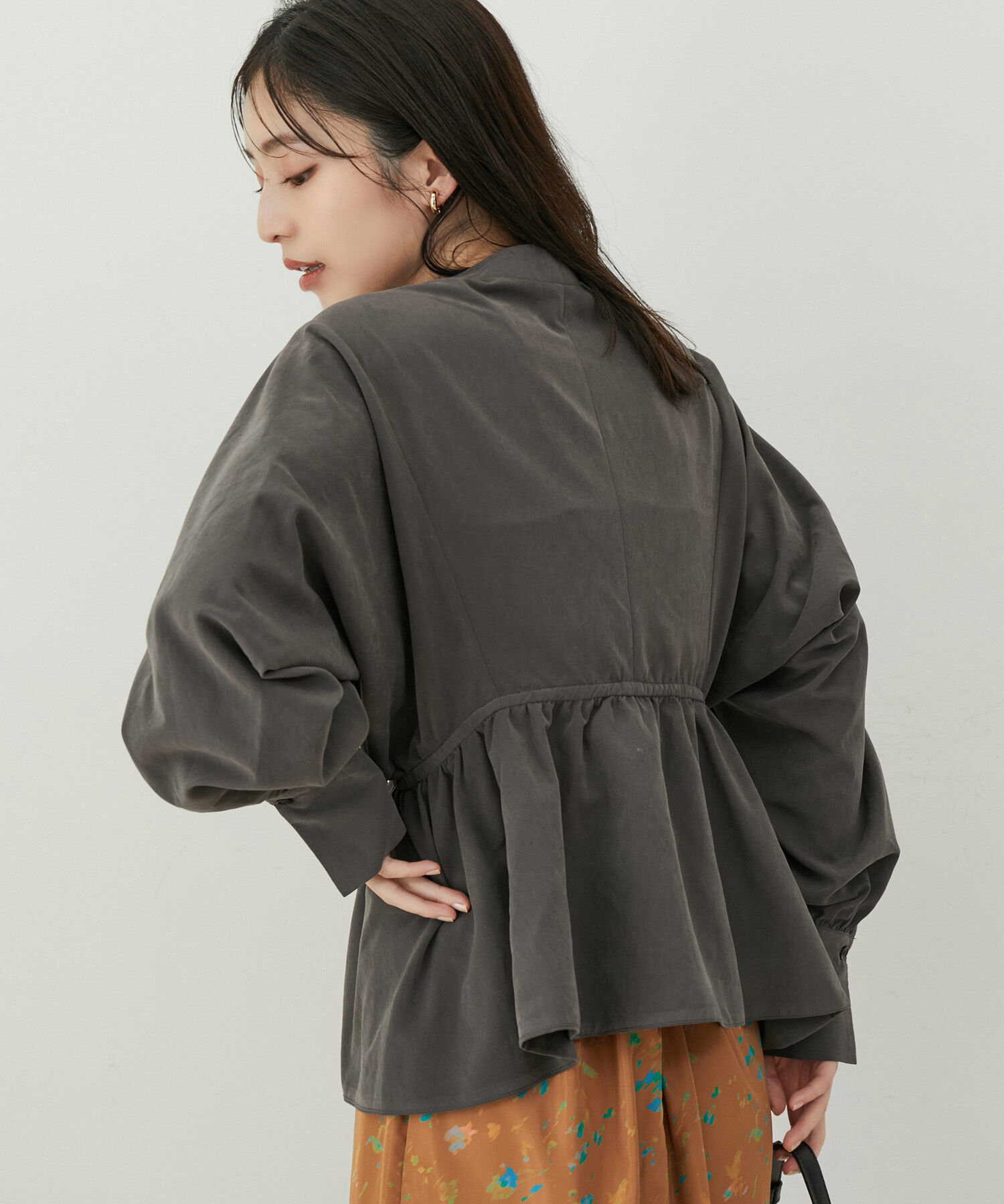 VIS「【上下2WAY】ピーチ起毛ブルゾン」|ブルゾン・スタジャン|