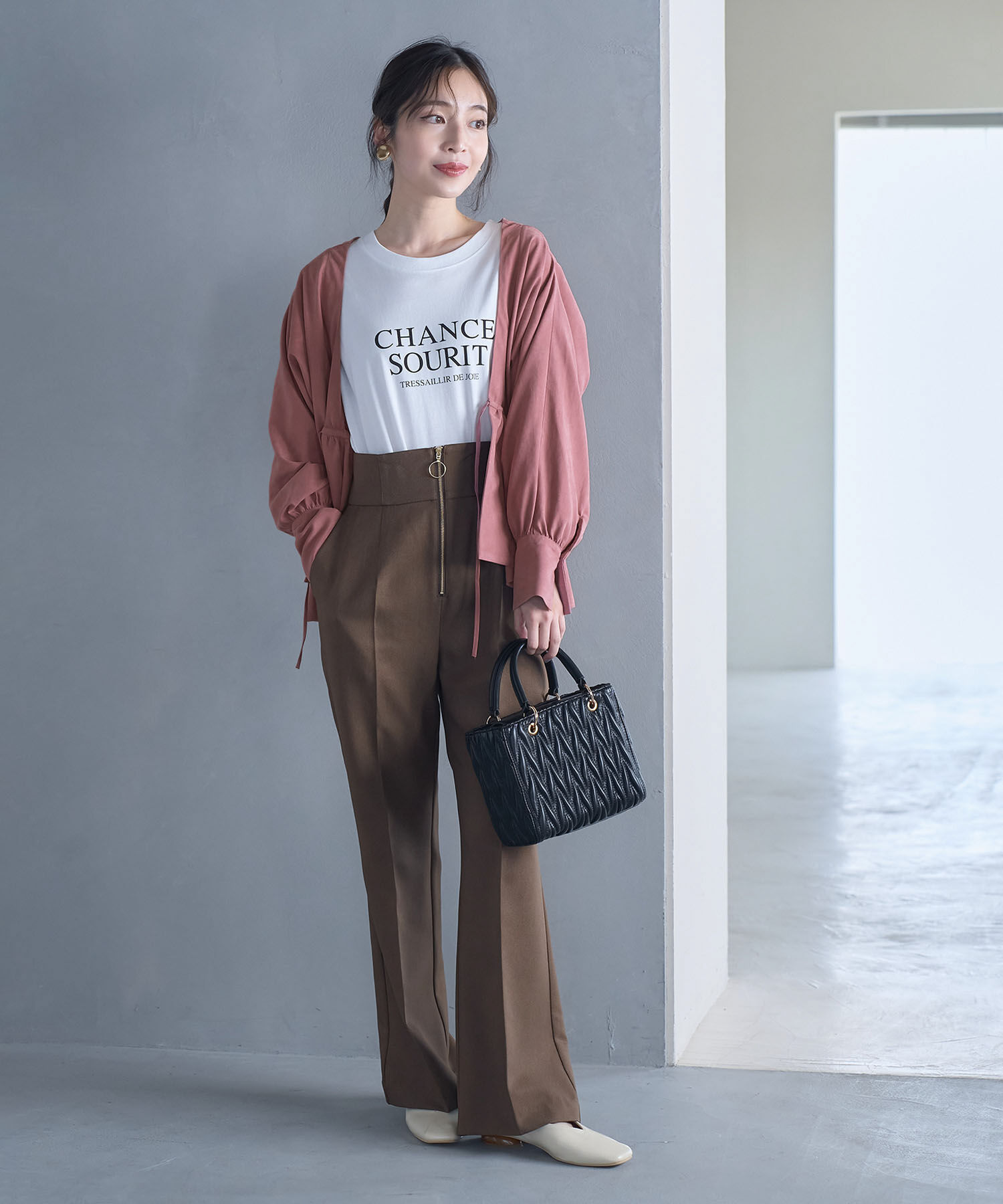 VIS「【上下2WAY】ピーチ起毛ブルゾン」|ブルゾン・スタジャン|