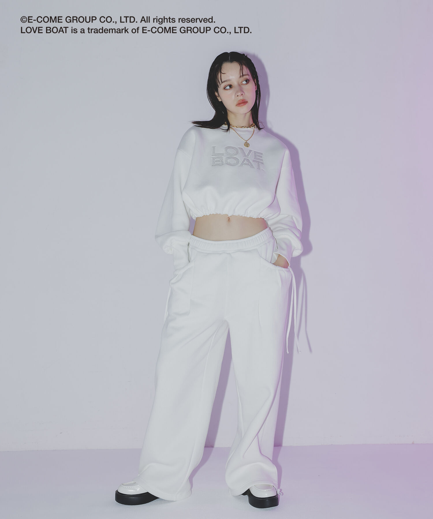 VIS「【LOVE BOAT VIS別注】スウェットパンツ【洗える】」|その他|オフホワイト(15)