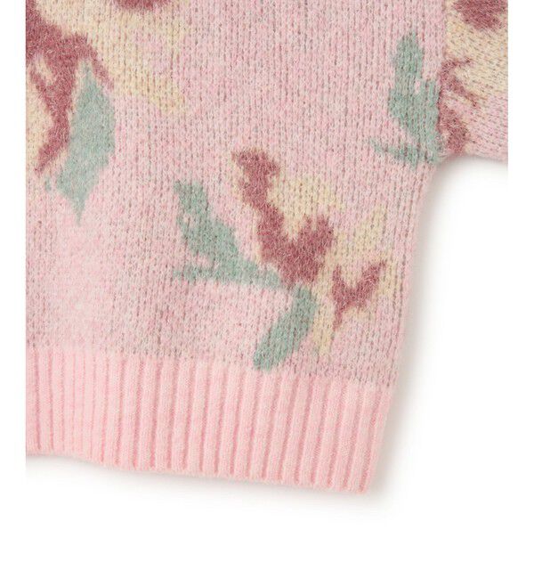 VIS「フラワージャガードニットプルオーバー」|ニット・セーター|