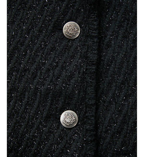 VIS「ツイードノーカラージャケット」|ノーカラージャケット|