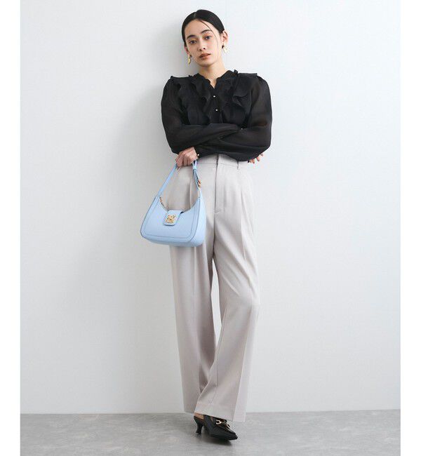 VIS「【洗える】シアーラッフルブラウス」|シャツ・ブラウス|