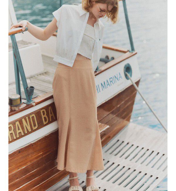 VIS「【POLO BCS】VIS別注フレンチスリーブドローストリングシャツ」|シャツ・ブラウス|