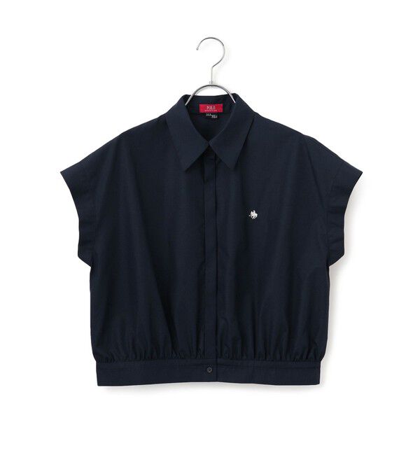 VIS「【POLO BCS】VIS別注フレンチスリーブドローストリングシャツ」|シャツ・ブラウス|