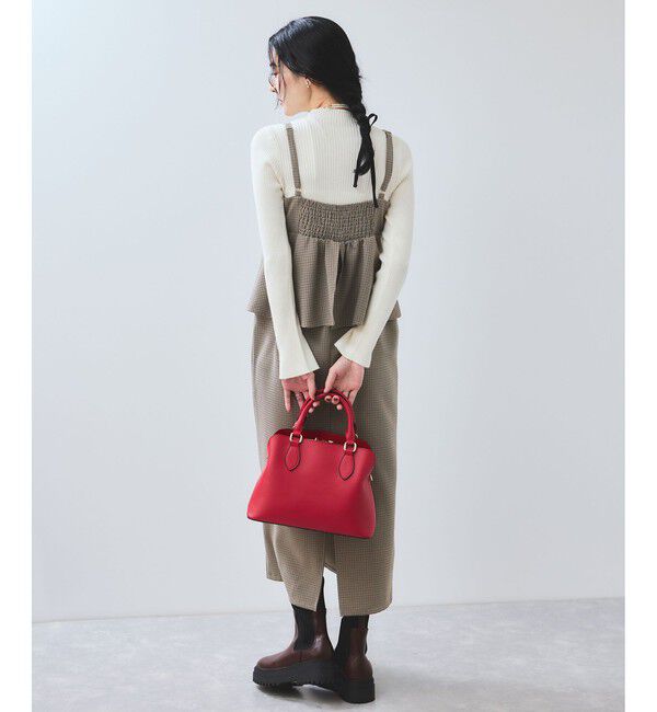 VIS「【WEB限定】【美easy】ウーリッシュ ペプラム切替キャミワンピース【洗える】」|ワンピース|