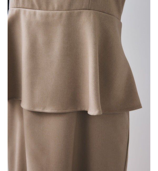 VIS「【WEB限定】【美easy】ウーリッシュ ペプラム切替キャミワンピース【洗える】」|ワンピース|