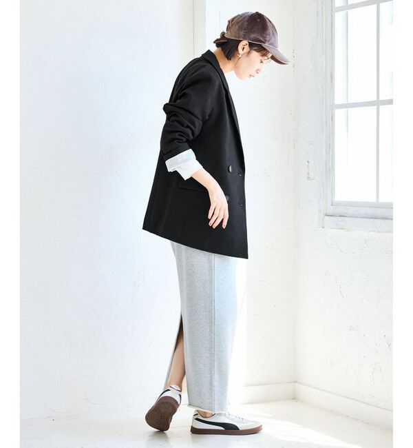 VIS「【美easy】ウーリッシュダブルブレストテーラードジャケット【セットアップ対応/洗える】」|テーラードジャケット|