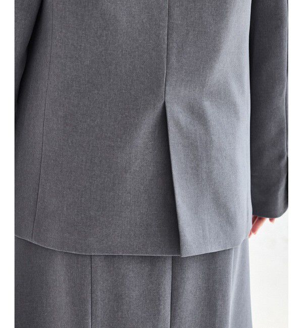 VIS「【美easy】ウーリッシュダブルブレストテーラードジャケット【セットアップ対応/洗える】」|テーラードジャケット|