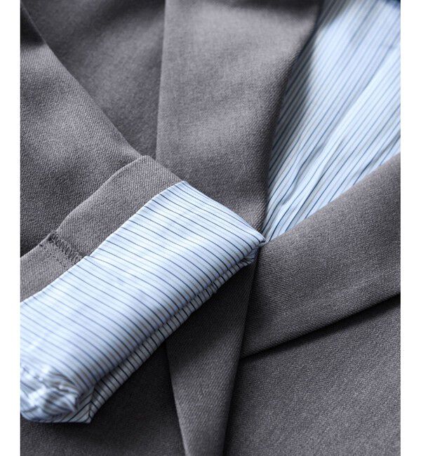 VIS「【美easy】ウーリッシュダブルブレストテーラードジャケット【セットアップ対応/洗える】」|テーラードジャケット|