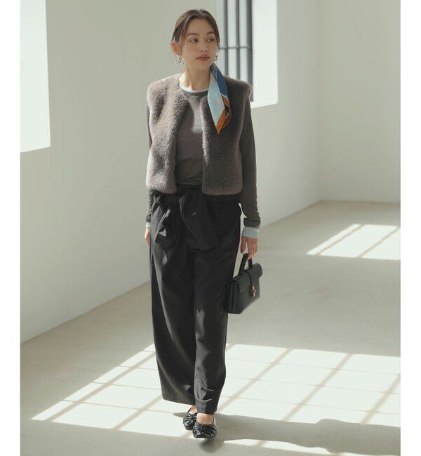 VIS「アソートファーショートベスト」|ベスト・ジレ|