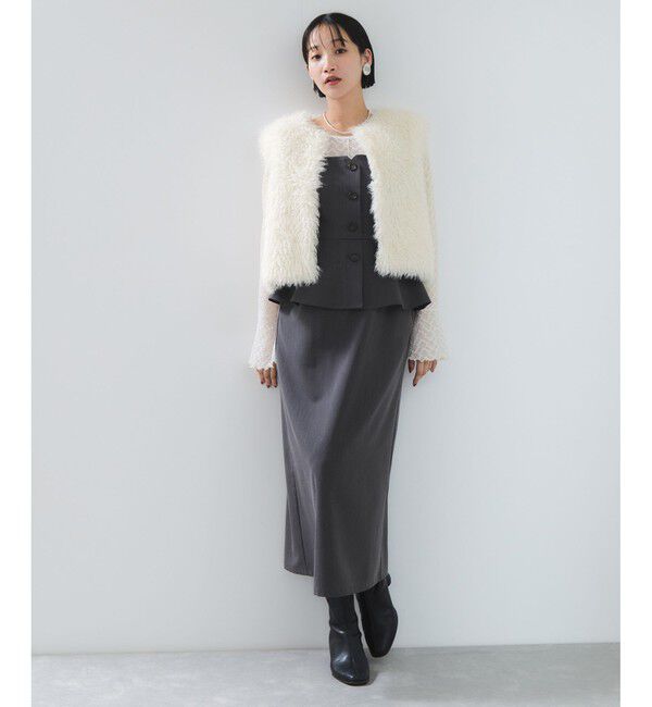 VIS「アソートファーショートベスト」|ベスト・ジレ|