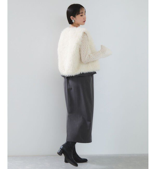 VIS「アソートファーショートベスト」|ベスト・ジレ|