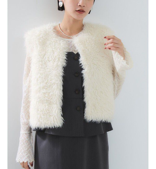 VIS「アソートファーショートベスト」|ベスト・ジレ|