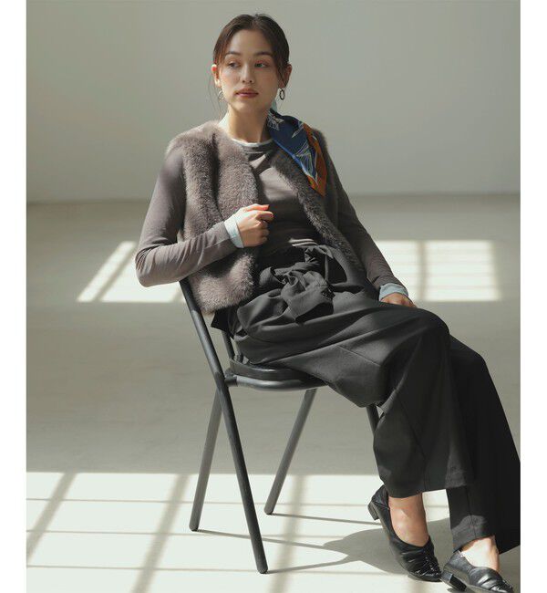 VIS「アソートファーショートベスト」|ベスト・ジレ|