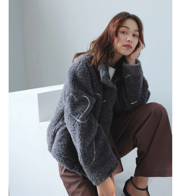 VIS「ジャガードボアブルゾン」|ブルゾン・スタジャン|