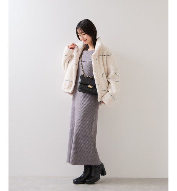 VIS「ジャガードボアブルゾン」|ブルゾン・スタジャン|