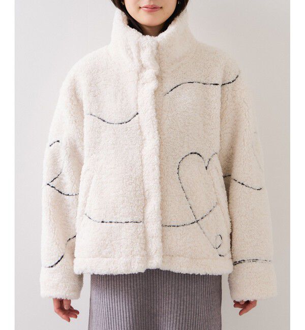 VIS「ジャガードボアブルゾン」|ブルゾン・スタジャン|