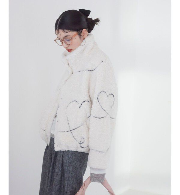 VIS「ジャガードボアブルゾン」|ブルゾン・スタジャン|