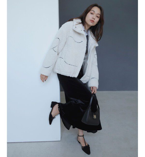 VIS「ジャガードボアブルゾン」|ブルゾン・スタジャン|