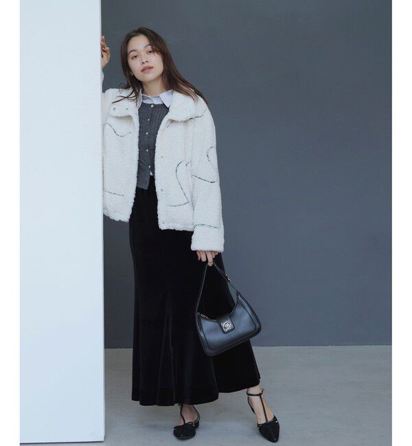 VIS「ジャガードボアブルゾン」|ブルゾン・スタジャン|