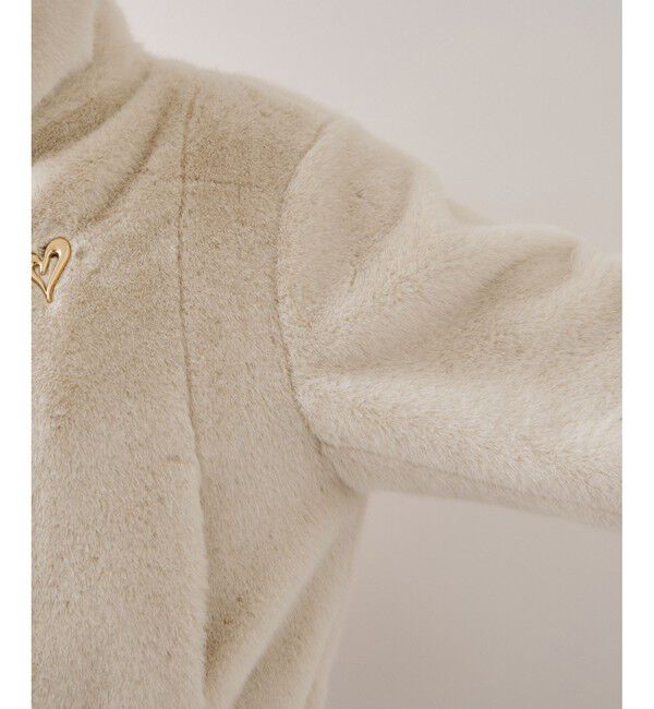 VIS「ブローチ付きアソートファーブルゾン」|ブルゾン・スタジャン|