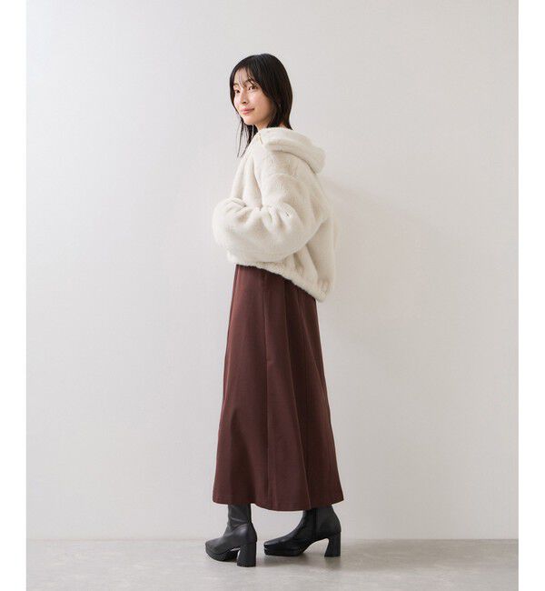 VIS「ブローチ付きアソートファーブルゾン」|ブルゾン・スタジャン|