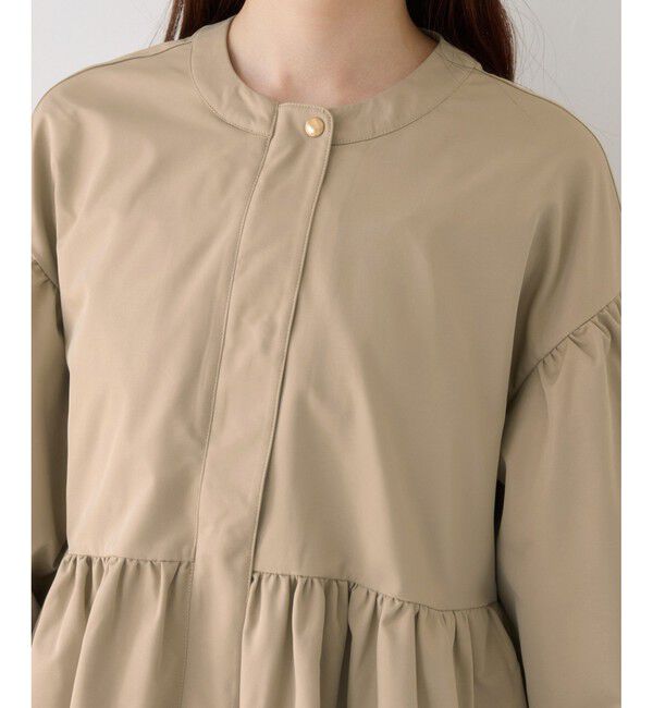 VIS「【WEB限定】バルーンスリーブペプラムブルゾン」|ブルゾン・スタジャン|