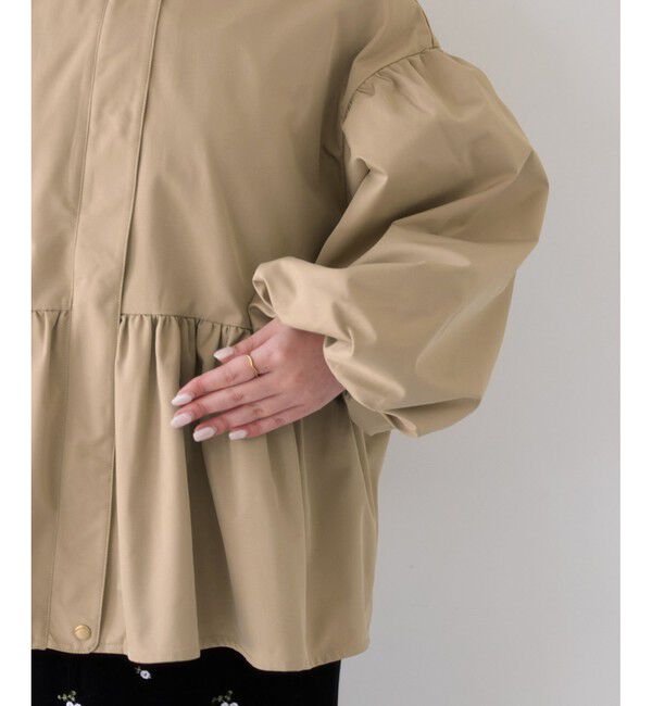 VIS「【WEB限定】バルーンスリーブペプラムブルゾン」|ブルゾン・スタジャン|