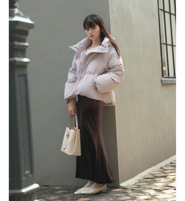 VIS「【アウター総選挙3位】フード取り外し可能軽量ダウンブルゾン/2WAY・撥水加工」|ダウン|