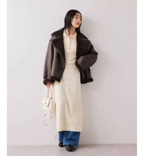 VIS「フェイクムートンジャケット」|ブルゾン・スタジャン|