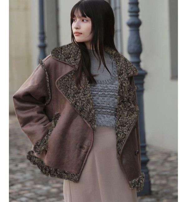 VIS「フェイクムートンジャケット」|ブルゾン・スタジャン|