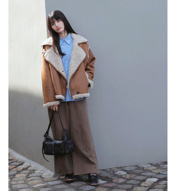 VIS「フェイクムートンジャケット」|ブルゾン・スタジャン|