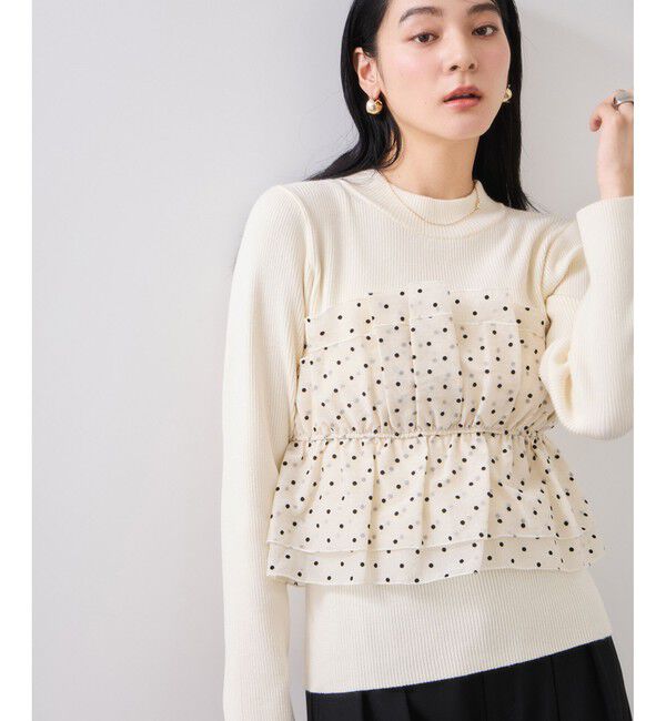 VIS「ビスチェドッキングニットプルオーバー/セットアップ対応」|ニット・セーター|