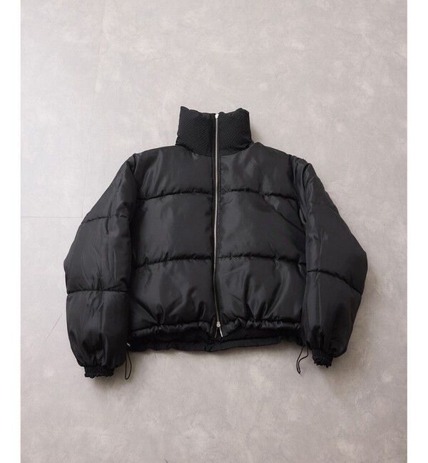 VIS「【WEB限定】軽くてあたたかいパディングショートボリューム中綿ブルゾン」|ブルゾン・スタジャン|