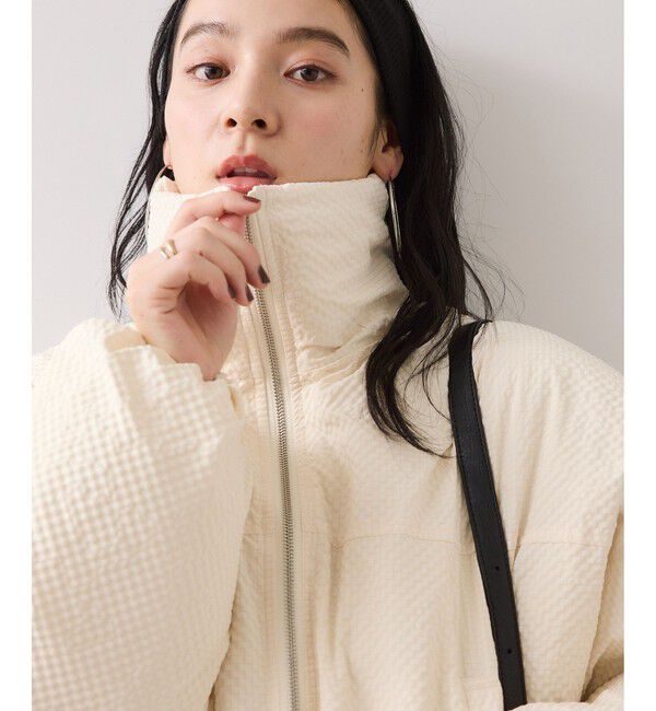 VIS「【WEB限定】軽くてあたたかいパディングショートボリューム中綿ブルゾン」|ブルゾン・スタジャン|