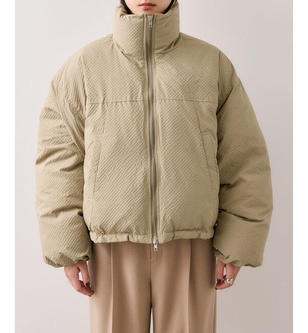 VIS「【WEB限定】軽くてあたたかいパディングショートボリューム中綿ブルゾン」|ブルゾン・スタジャン|