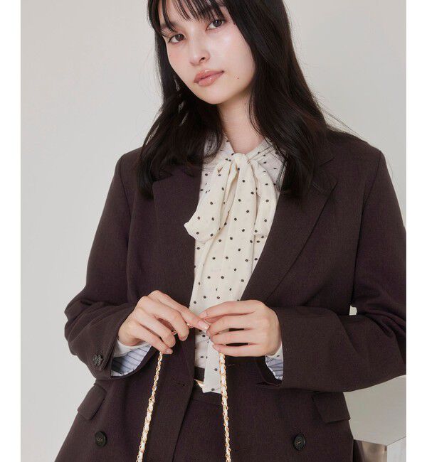 VIS「ベロアボウタイドットカットソー」|Tシャツ・カットソー|