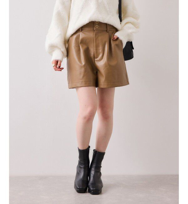 VIS「レザーショートパンツ」|チノ|